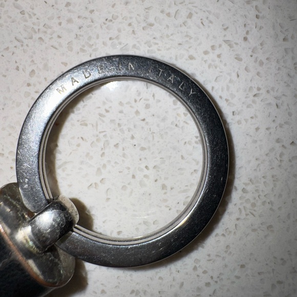 Bottega Veneta Black Leather Key Ring - Picture 3 of 7